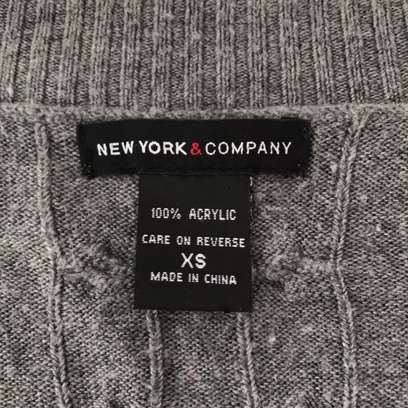 NY & Co Gray Cable Knit Sweater - Picture 4 of 4
